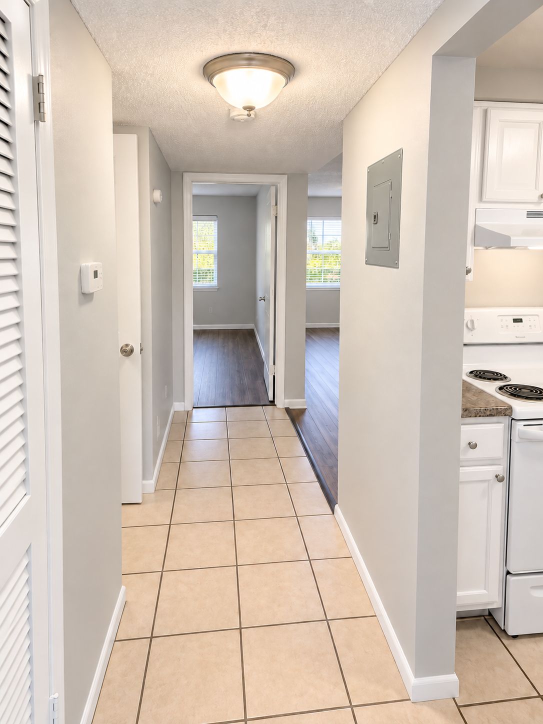 Hallway leading to the kitchen