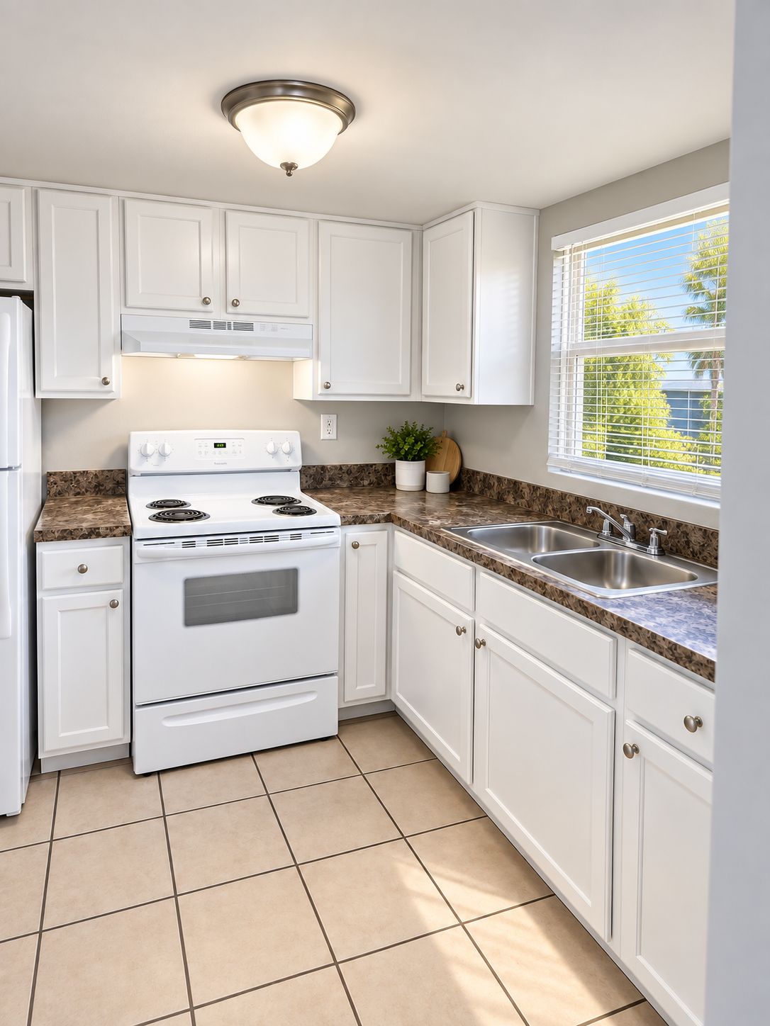Renovated kitchen at The Waverly at Gulfport